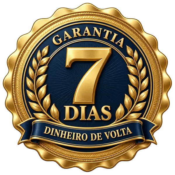 Selo de garantia de 7 dias com dinheiro de volta